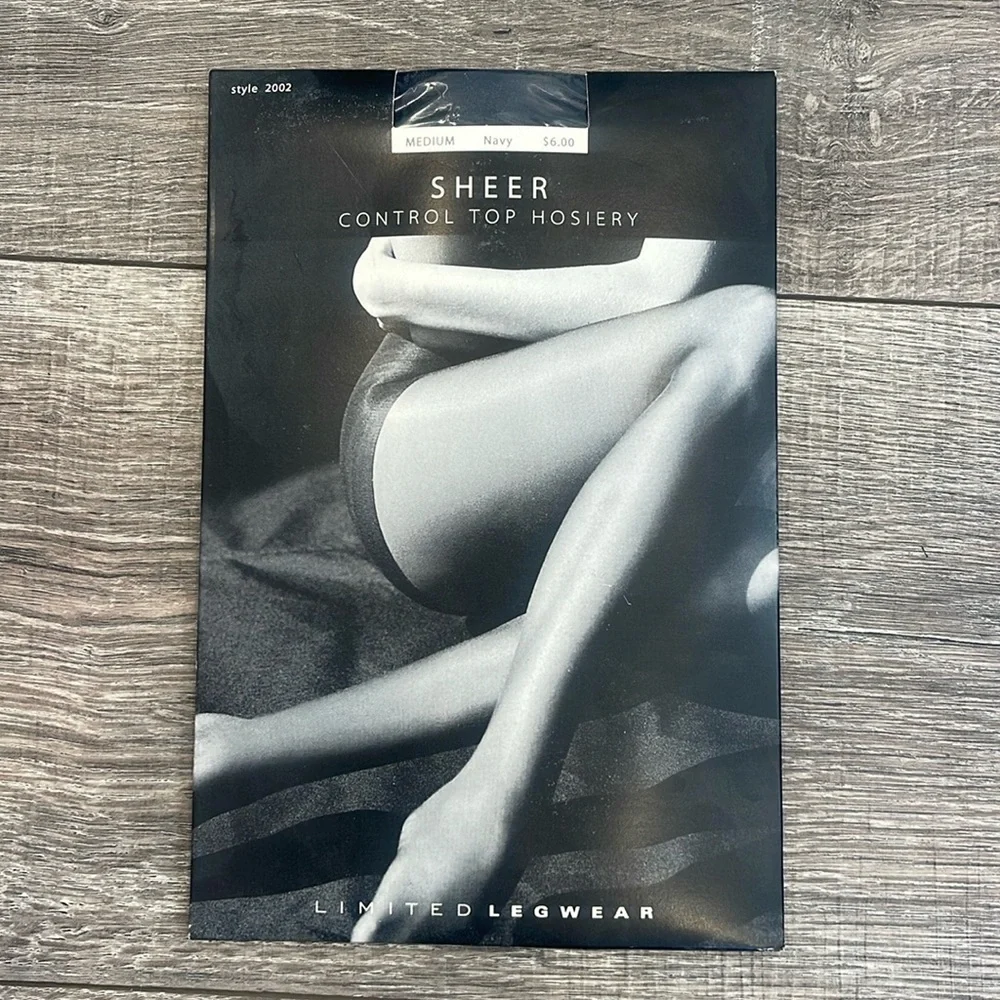 Sheer Control Too PantyHose navy Size Medium